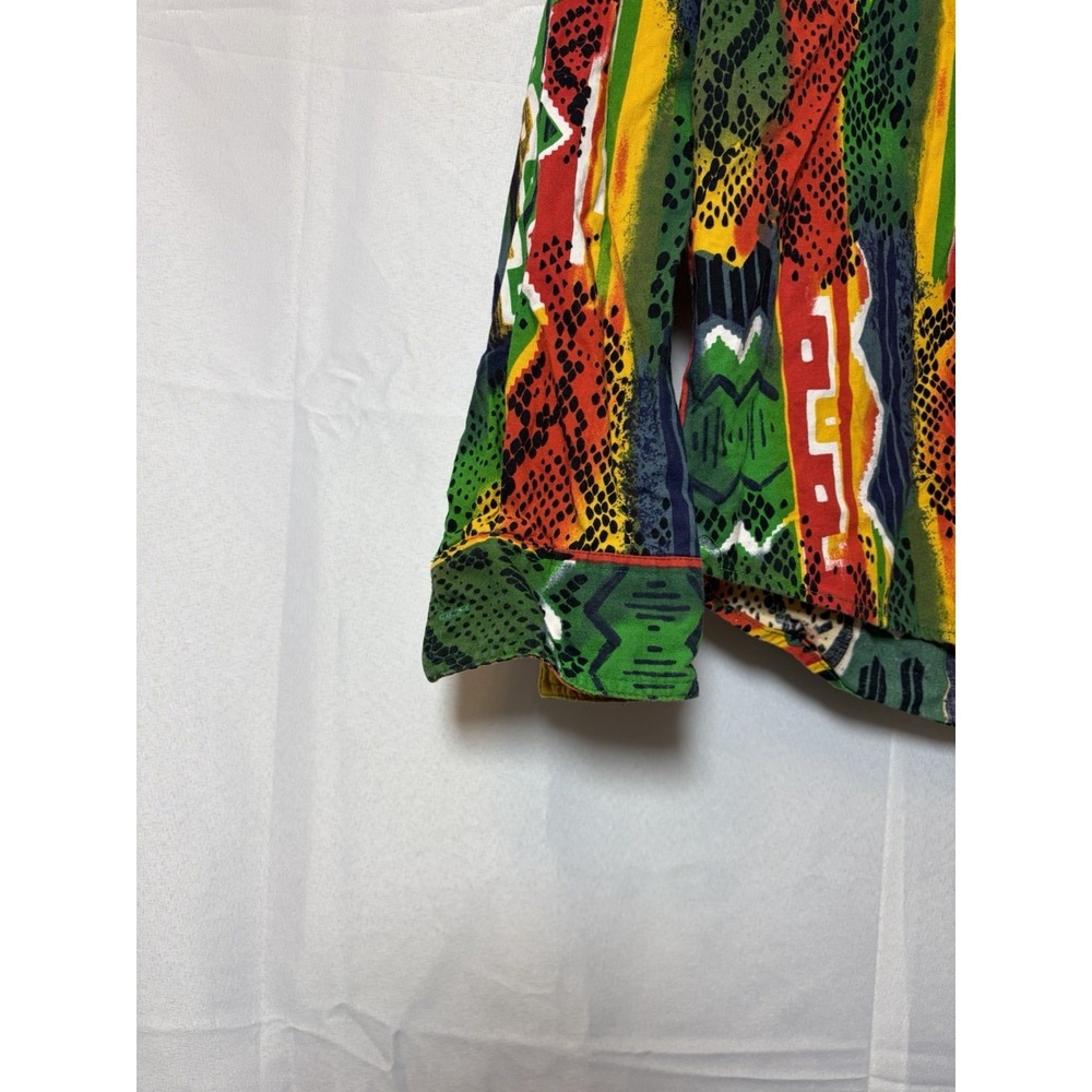 Vintage Mens Wrangler Size S Shirt Southwestern Aztec Brushpopper Print Rodeo - Picture 3 of 13